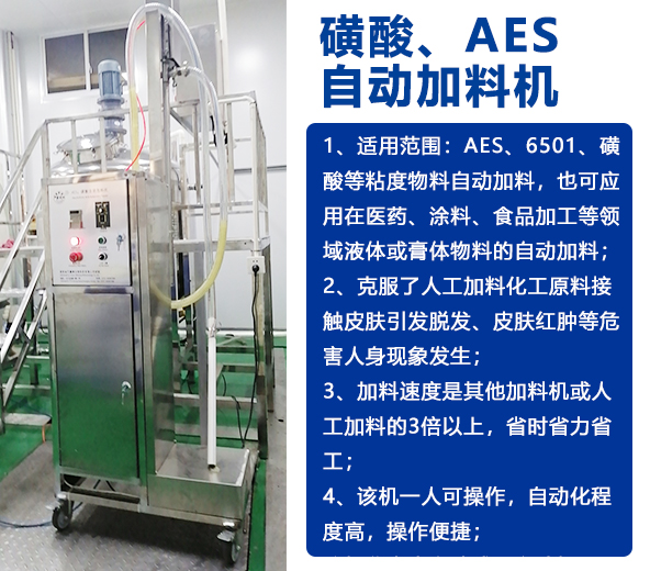 AES磺酸加料機、實驗室乳化機、片堿食鹽自動加料機-04